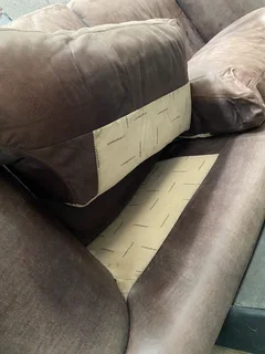 Coricraft Afrique 3 seater full grain leather couch (collection only)