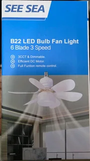 Led bulb fan light