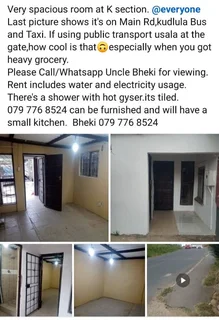 Huge room to rent Umlazi K