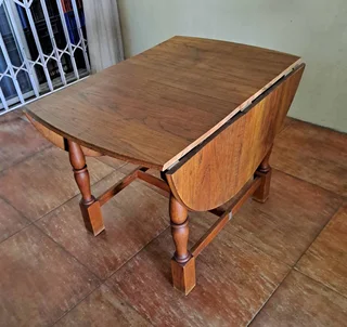 Solid Oak Drop Leaf Table For Sale