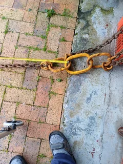 Chain slings for cranes