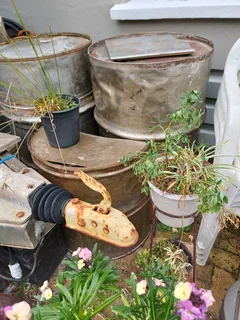 Two stainless steel drums for sale for making braai"s etc. R2000-00 each