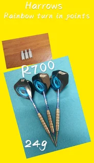Dartboard and 3 sets included. Also selling beautiful tungsten sets at awesome prices.