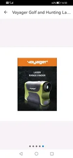 Voyager Golf and Hunting Laser Range Finder. Like new. R800. Contact 0835602883