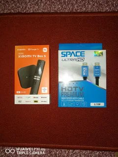 XIAOMI TV BOX S (2nd Gen). And Ultra HD high speed cable. Both in new condition. Both for R850.