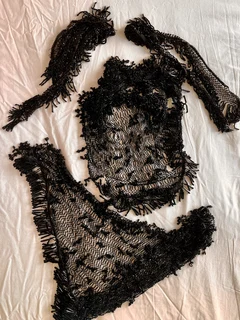 Antique clothing beadwork