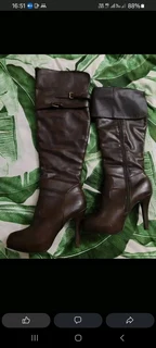 Chocolate Brown Long Boots for Sale