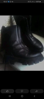 Black Authentic Leather Boots for Sale