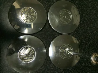 Vw old school chrome centre hub caps