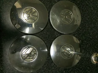Vw old school chrome centre hub caps