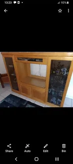 Oak wall unit