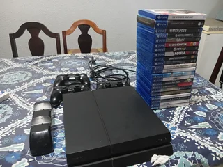 Ps4 console with 22 games and 3 controllers