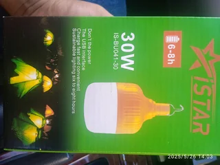 Outdoor light bulbs with cable