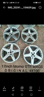 17inch original momo gtr mags. 4x100