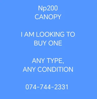 I&#39;m looking for np200 canopy to buy