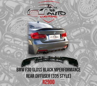 Bmw F30 Accessories Front lip spoiler, grills, bootspoiler and more