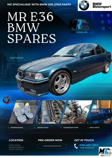 BMW E36 M3 Parts For Sale Mr E36 Spares SA