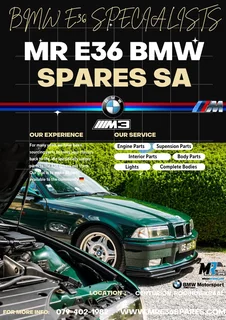 BMW E36 M3 Parts Available MR E36 Spares