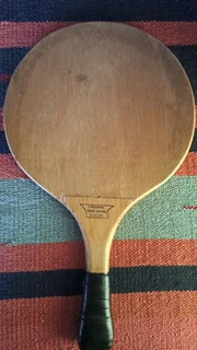 Original Ting-Dong Dagan wooden paddle in a clear plastic bag.Matkot Beach Game. Only one available.