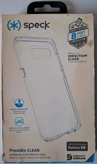 Samsung Galaxy S8,Speck Presidio Cover. Never used. Clear.
