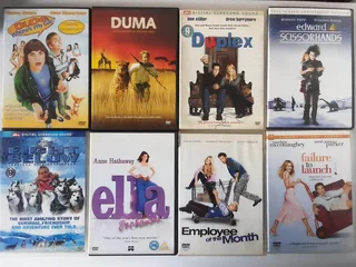 Movies on DVD. Titles from D to M. R50 each. I am in Orange Grove.