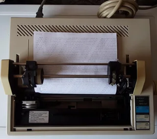 Epson Lx-400 Dot Matrix Printer For Continuous Or Plain Paper. For Printing Invoices.