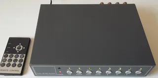 Securi-Prod CC146 8 Channel Colour Duo Page Quad with AC Adaptor. For up to 8 Cameras.