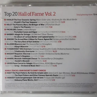 Classical Music CD : Hall of Fame . Top 20. Volume 1 and Volume 2 . Brand new. Sealed.