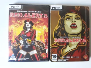 Red Alert 3 PC Game. The box on the left is Single Disk and is R50. The box on the right is Three Di