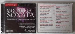 Classical Music CD : Moonlight Sonata. Tchaikovski, Bruch, Grieg, Elgar, Mahler, etc.Brand new. Seal