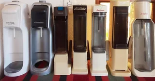 Soda Stream Machines. Assorted. Each one comes with own Gas Cylinder. In good working condition. Som