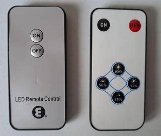Remote Control for LED lights with built-in batteries. R50 each. I am in Orange Grove.