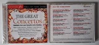 Classical Music CD : The Great Concertos. Tchaikovski, Bach, Chopin, Elgar, Mozart, Beethoven, etc.