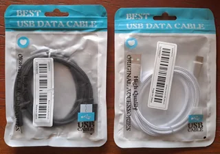 Usb A To C Data Cable.high Quality Original Accessories.brand New, Sealed. Two To Choose From. silve