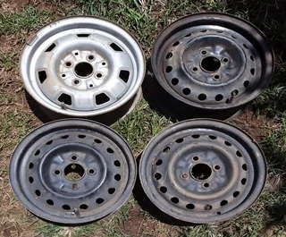 Rims 13 inch. Three of them are: 2.8 5JX13 12 99 . Fourth one is: 3.0 5JX13 19 99 . R150 each. I am