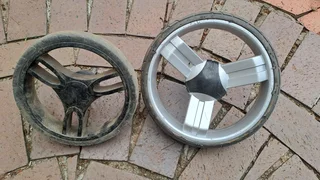Pram wheels. Two to choose from , R199 each.