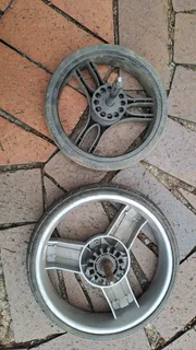 Pram wheels. Two to choose from , R199 each.