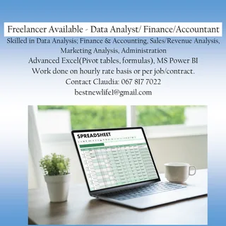 Freelance Data Analyst/Accountant/Finance Available