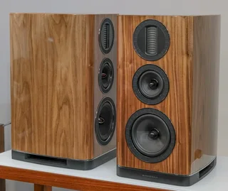 Wharfedale Aura2 3-Way Bookshelf Speakers with original matching stands