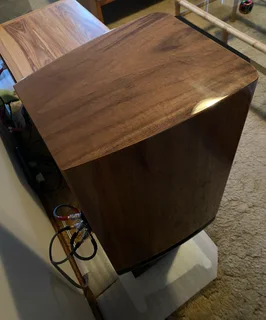 Wharfedale Aura2 3-Way Bookshelf Speakers with original matching stands