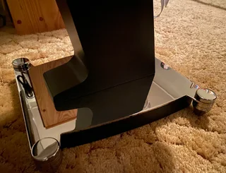 Wharfedale Aura2 3-Way Bookshelf Speakers with original matching stands