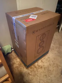 Wharfedale Aura2 3-Way Bookshelf Speakers with original matching stands