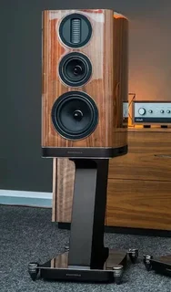 Wharfedale Aura2 3-Way Bookshelf Speakers with original matching stands