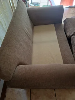 Wetherlys fabric couch for sale.  Cash Only R1500