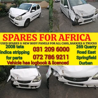Spares For Africa.2008 Tata Indica  Stripping For Parts.completevehicleavailable.countrywide Deliver