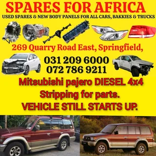 Mitsubishi Pajero 4m40 2.8 Tdi 4x4 Manual Stripping For Parts @ Spares For Africa.