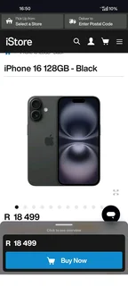 Apple iPhone 16 128gb black new sealed