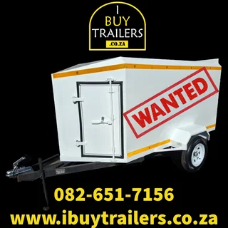 Traveller / Closed Luggage Trailers Wanted 4 Cash