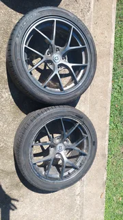 18 inch alloys with tyres