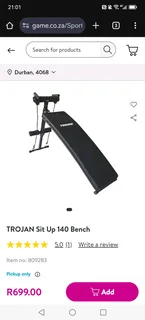 Trojan foldable bench
